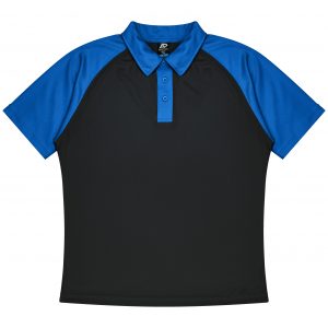 The Aussie Pacific Manly Mens Polos is a 100% polyester, raglan sleeve polo. Available in 18 colours. Sizes S - 3XL, 5XL.