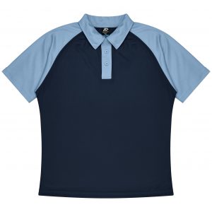The Aussie Pacific Manly Mens Polos is a 100% polyester, raglan sleeve polo. Available in 18 colours. Sizes S - 3XL, 5XL.