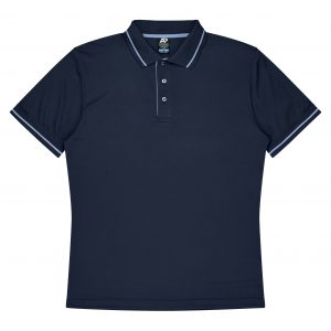 The Aussie Pacific Cottesloe Mens Polos is a soft, breathable short sleeve mens polo. Available in 14 colours. Sizes S - 3XL, 5XL.