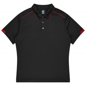 The Aussie Pacific Currumbin Mens Polo is a 100% polyester, Dri-wear, short sleeve mens polo. Available in 16 colours. Sizes S - 3XL, 5XL.
