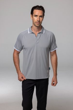 1322_Double Bay The Aussie Pacific Double Bay Mens Polos is a 100% polyester, Dri-wear, short sleeve mens polo. Available in 5 colours. Sizes S - 3XL, 5XL.