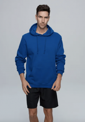 The Aussie Pacific Torquay Mens Hoodie is an 80% cotton/20% polyester mens hoodie with a front pocket. 8 colours. Sizes XS - 3XL, 5XL, 7XL.