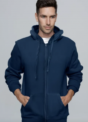 The Aussie Pacific Queenscliff Zip Mens Hoodie is an 80% cotton/20% polyester mens hoodie with full length zip. Available in 3 colours. Sizes XS - 3XL, 5XL, 7XL.