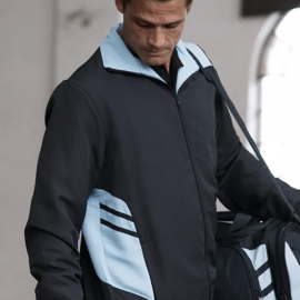 The Aussie Pacific Tasman Mens Tracktop is a 100% polyester, full length zip track top with pockets. 17 colours. Sizes S - 3XL, 5XL.