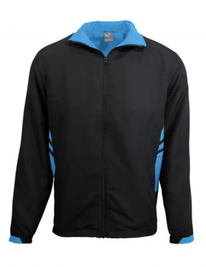The Aussie Pacific Tasman Mens Tracktop is a 100% polyester, full length zip track top with pockets. 17 colours. Sizes S - 3XL, 5XL.
