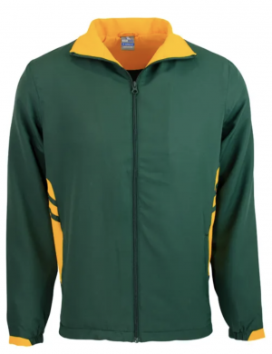 The Aussie Pacific Tasman Mens Tracktop is a 100% polyester, full length zip track top with pockets. 17 colours. Sizes S - 3XL, 5XL.