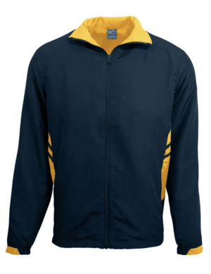 The Aussie Pacific Tasman Mens Tracktop is a 100% polyester, full length zip track top with pockets. 17 colours. Sizes S - 3XL, 5XL.