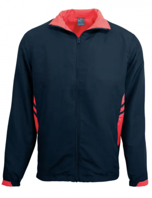 The Aussie Pacific Tasman Mens Tracktop is a 100% polyester, full length zip track top with pockets. 17 colours. Sizes S - 3XL, 5XL.