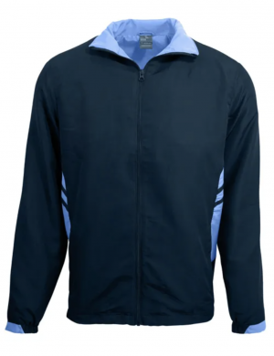 The Aussie Pacific Tasman Mens Tracktop is a 100% polyester, full length zip track top with pockets. 17 colours. Sizes S - 3XL, 5XL.