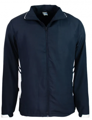 The Aussie Pacific Tasman Mens Tracktop is a 100% polyester, full length zip track top with pockets. 17 colours. Sizes S - 3XL, 5XL.