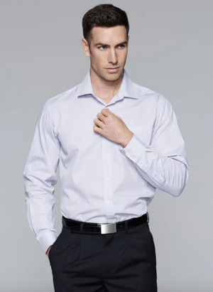 The Aussie Pacific Henley Mens Shirt Long Sleeve is a 65% polyester/35% cotton striped mens shirt. Available in 3 colours. Sizes XXS - 5XL.
