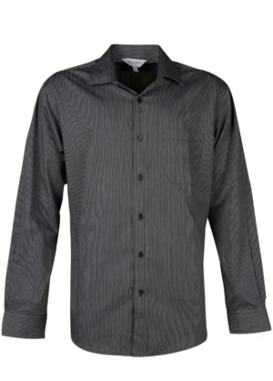 The Aussie Pacific Henley Mens Shirt Long Sleeve is a 65% polyester/35% cotton striped mens shirt. Available in 3 colours. Sizes XXS - 5XL.