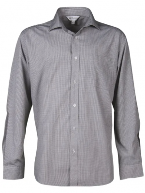 The Aussie Pacific Toorak Mens Shirt Long Sleeve is a 65% polyester, mini-check shirt. Available in 3 colours. Sizes XXS - 5XL.