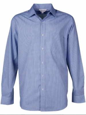 The Aussie Pacific Toorak Mens Shirt Long Sleeve is a 65% polyester, mini-check shirt. Available in 3 colours. Sizes XXS - 5XL.