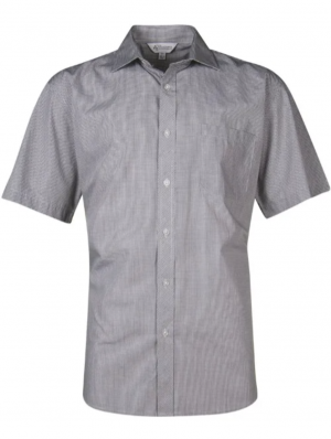 The Aussie Pacific Toorak Mens Shirt Short Sleeve is a 65% polyester, mini-check shirt. Available in 3 colours. Sizes XXS - 5XL.