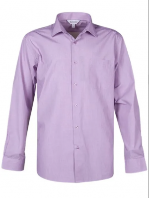 The Aussie Pacific Grange Mens Shirt Long Sleeve is a 65% polyester/35% cotton, micro-check mens shirt. Available in 3 colours. Sizes XXS - 5XL.