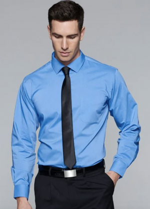 The Aussie Pacific Mosman Mens Shirt Long Sleeve is a 70% polyester, standard fit mens shirt. Available in 8 colours. Sizes XXS - 5XL.