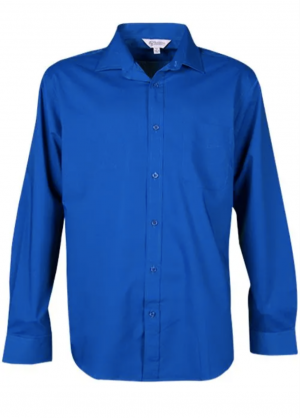 The Aussie Pacific Mosman Mens Shirt Long Sleeve is a 70% polyester, standard fit mens shirt. Available in 8 colours. Sizes XXS - 5XL.