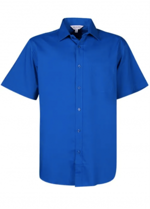 The Aussie Pacific Mosman Mens Shirt Short Sleeve is a 70% polyester, standard fit mens shirt. Available in 8 colours. Sizes XXS - 5XL.