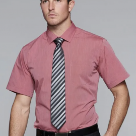 The Aussie Pacific Belair Mens Shirt Short Sleeve is a 65% polyester/35% cotton mens shirt. Available in 6 colours. Sizes XXS - 5XL.