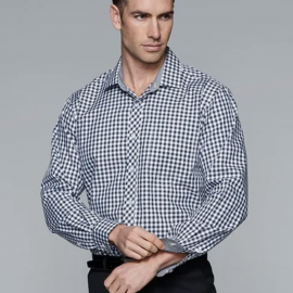 The Aussie Pacific Brighton Mens Shirt Long Sleeve is a 65% polyester/35% cotton classic cut shirt. Available in 3 colours. Sizes XXS - 5XL.
