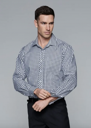 The Aussie Pacific Brighton Mens Shirt Long Sleeve is a 65% polyester/35% cotton classic cut shirt. Available in 3 colours. Sizes XXS - 5XL.