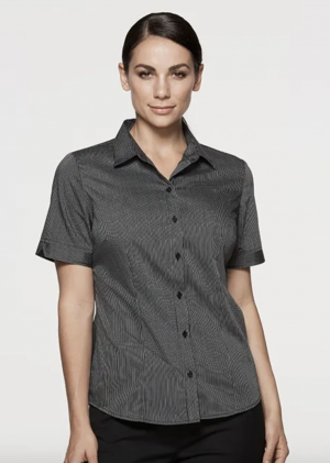 2900S The Aussie Pacific Henley Lady Shirt Long Sleeve is a 65% polyester/35% cotton striped ladies shirt. Available in 3 colours. Sizes 4 - 26.