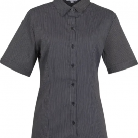 The Aussie Pacific Henley Lady Shirt Long Sleeve is a 65% polyester/35% cotton striped ladies shirt. Available in 3 colours. Sizes 4 - 26.