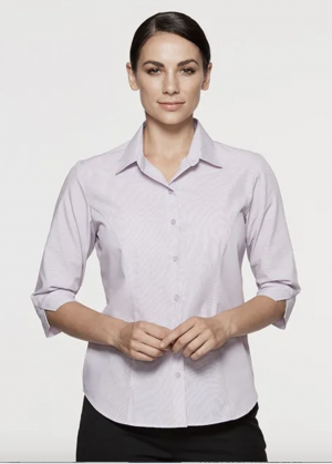 The Aussie Pacific Belair Lady Shirt 3/4 Sleeve is a 65% polyester/35% cotton ladies shirt. Available in 6 colours. Sizes 4 - 26.
