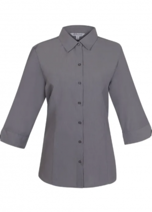 The Aussie Pacific Belair Lady Shirt 3/4 Sleeve is a 65% polyester/35% cotton ladies shirt. Available in 6 colours. Sizes 4 - 26.