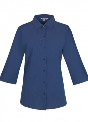 The Aussie Pacific Belair Lady Shirt 3/4 Sleeve is a 65% polyester/35% cotton ladies shirt. Available in 6 colours. Sizes 4 - 26.