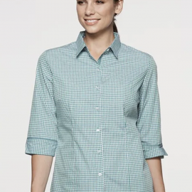 The Aussie Pacific Epsom Lady Shirt 3/4 Sleeve is a 65% polyester/35% cotton ladies shirt. 3 colours. Sizes 4 - 26.