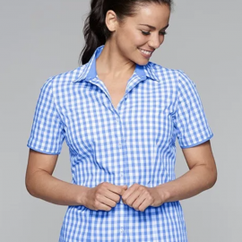 The Aussie Pacific Devonport Lady Shirt Short Sleeve is a 65% polyester/35% cotton slim line fit ladies shirt. 2 colours. Sizes 4 - 26.