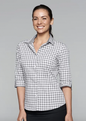 The Aussie Pacific Devonport Lady Shirt 3/4 Sleeve is a 65% polyester/35% cotton slim line fit ladies shirt. Available in 2 colours. Sizes 4 - 26.