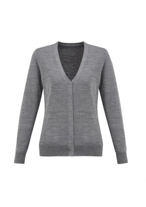 The Biz Collection Ladies Roma Cardigan is a 50% merino/50% acrylic, v-neck, buttoned cardigan. Available in 4 colours. Sizes XS - 3XL.