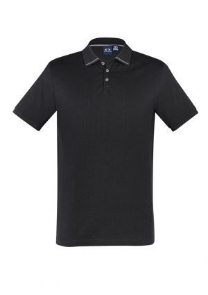 P106MS_Black_F The Biz Collection Mens Aston Polo is 100% soft touch cotton, short sleeve polo shirt. Available in 2 colours. Sizes S - 3XL, 5XL.