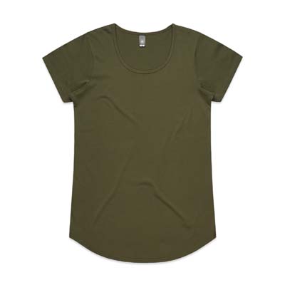 The AS Colour Mali Tee is a 150GSM, 100% combed cotton women's tee. Available in 9 colours. Sizes XS - 3XL. Great printed women's tees for all occasions.