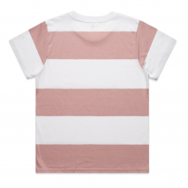 The AS Colour Wide Stripe Tee is a relaxed fit, crew neck, mid weight women's tee. 1 colour. Sizes XS - XL.