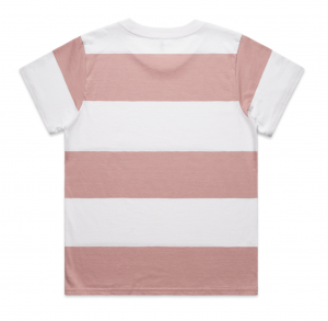 The AS Colour Wide Stripe Tee is a relaxed fit, crew neck, mid weight women's tee. 1 colour. Sizes XS - XL.