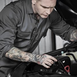 The Syzmik Mens Service Overall is a 65% polyester, heavy duty work overall with multiple pockets. In Charcoal. Sizes 77 - 122.
