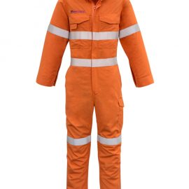 The Syzmik Mens FR Hoop Taped Overall is a 93% Meta-Aramid, hi-vis overall. Available in Orange. Sizes 77 - 122.