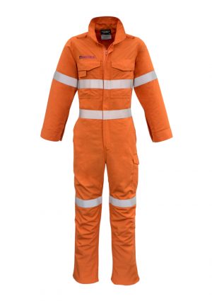 The Syzmik Mens FR Hoop Taped Overall is a 93% Meta-Aramid, hi-vis overall. Available in Orange. Sizes 77 - 122.