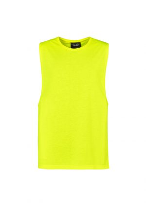 The Syzmik Mens His Vis Sleeveless Tee is an 85% polyester, hi vis, sleeveless tee. Available in 2 colours. Sizes XXS - 5XL, 7XL.