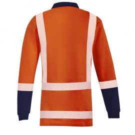 The Syzmik Mens TTMC-W17 Taped Polo is a 48% Modacrylic, long sleeve polo. Available in Orange/Navy. Sizes XXS - 5XL, 7XL.