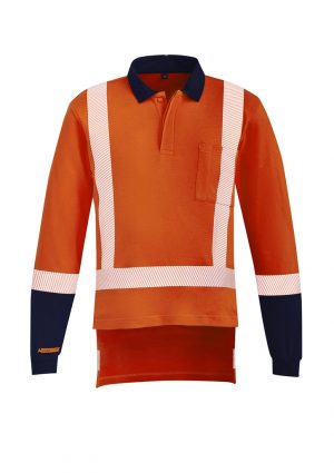 The Syzmik Mens TTMC-W17 Taped Polo is a 48% Modacrylic, long sleeve polo. Available in Orange/Navy. Sizes XXS - 5XL, 7XL.