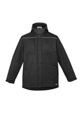 The Syzmik Unisex Antarctic Softshell Jacket is an oxford bonded polyester softshell. 330gsm. Warm quilted lining. Black or Navy. To 7xl