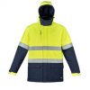 ZJ553 Unisex Hi Vis Antarctic Softshell Taped Jacket Yellow/Navy