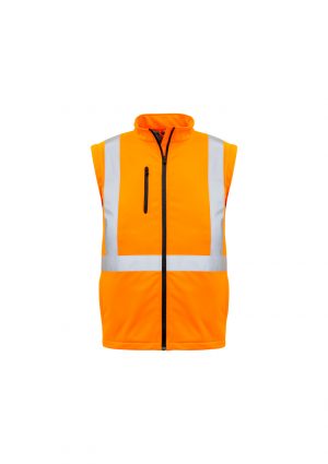 The Syzmik Unisex Hi Vis 2 in 1 X Back Soft Shell Jacket is a 100% polyester, water resistant, hi vis jacket. Orange. Sizes XXS - 5XL, 7XL.