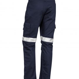 The Syzmik Mens Rugged Cooling Taped Pant (Stout) is a 100% square weave ripstop work pant with multiple pockets. Available in Navy. Sizes 87S - 132S.