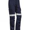 The Syzmik Mens Rugged Cooling Taped Pant (Stout) is a 100% square weave ripstop work pant with multiple pockets. Available in Navy. Sizes 87S - 132S.